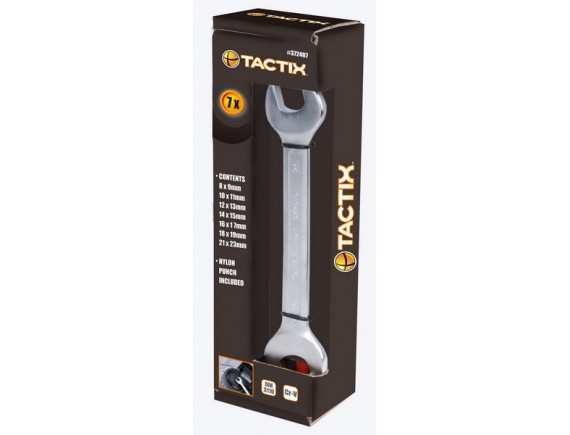 #372407 ประแจปากตาย 2ข้าง 7ตัวชุด (มิล) TACTIX